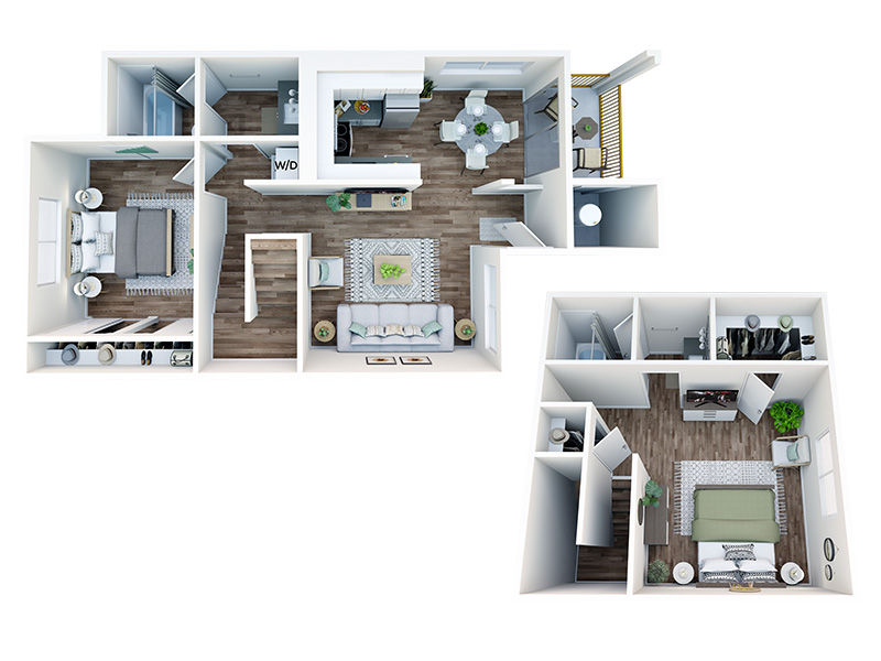 2X2 Townhomes floorplan at Astero Mesa East